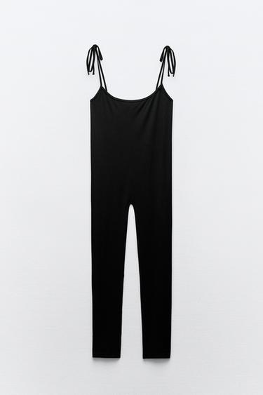БЕСШОВНЫЙ КОМБИНЕЗОН — ЧЕРНЫЙ от Zara — изображение 0