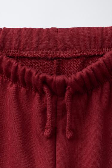 PANTALON DE JOGGING NUMÉRO - Grenat de Zara - Image 2