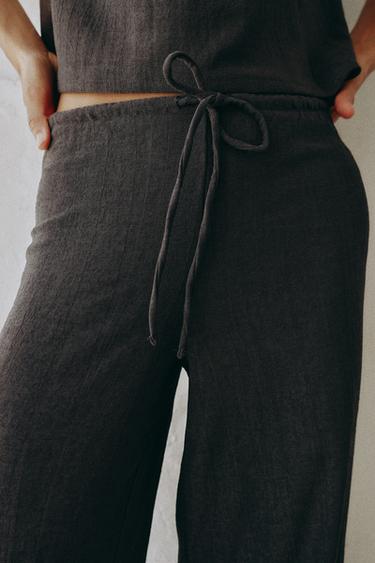 RUSTIC STRAIGHT LEG PANTS — Anthracite grey 2