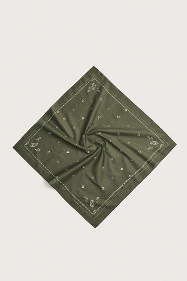 GEOMETRIC PRINT BANDANA - Khaki by Zara