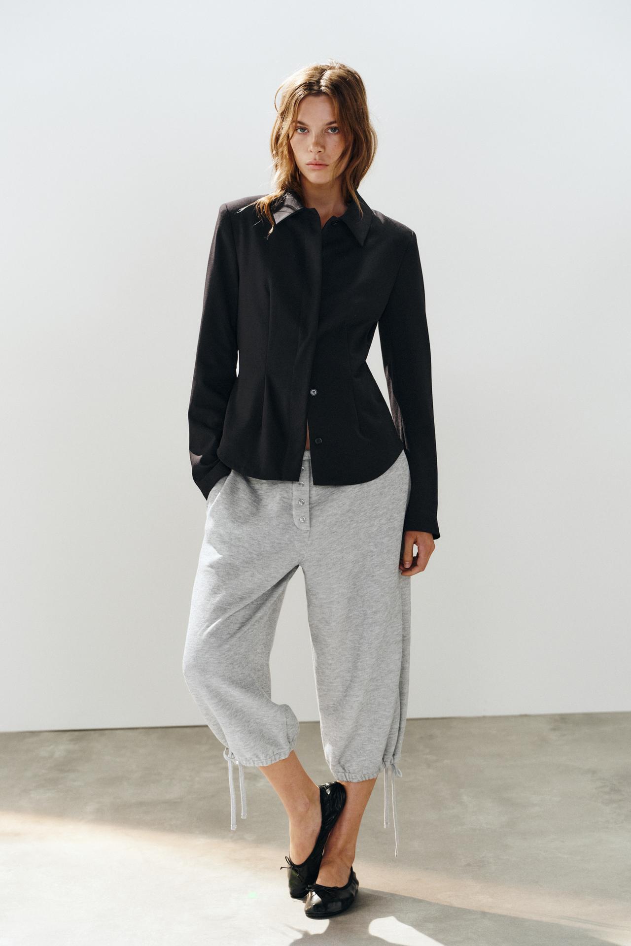 TAILORED BLAZER WITH SHOULDER PADS