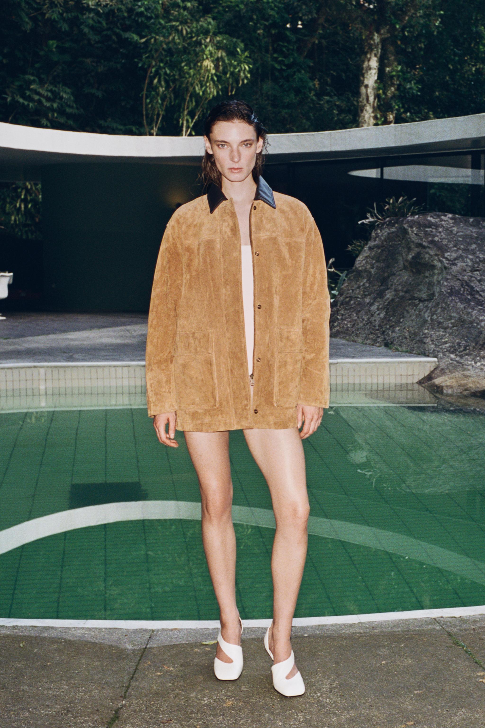 ZW COLLECTION 100% SUEDE JACKET LIMITED EDITION - Brown