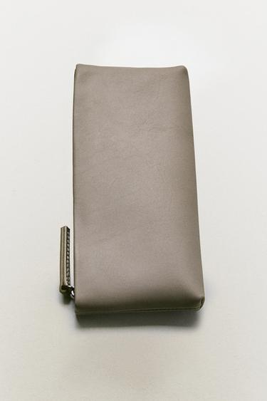 TROUSSE EN CUIR - Gris de Zara - Image 5