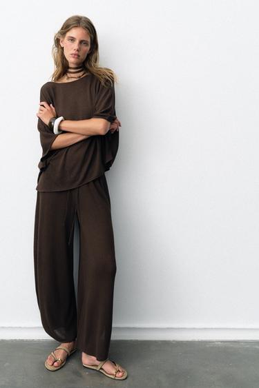 RUSTIC TOP AND TROUSER SET - 292 by Zara