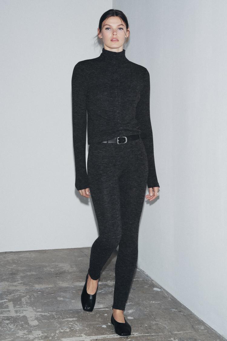LEGGING SOFT AVEC CEINTURE Gris anthracite ZARA Suisse