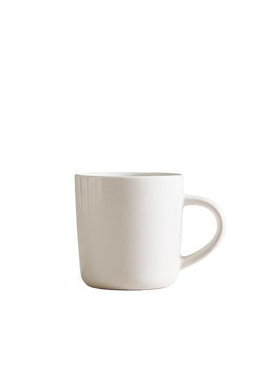 TASSE AUS STEINGUT - Weiß von Zara