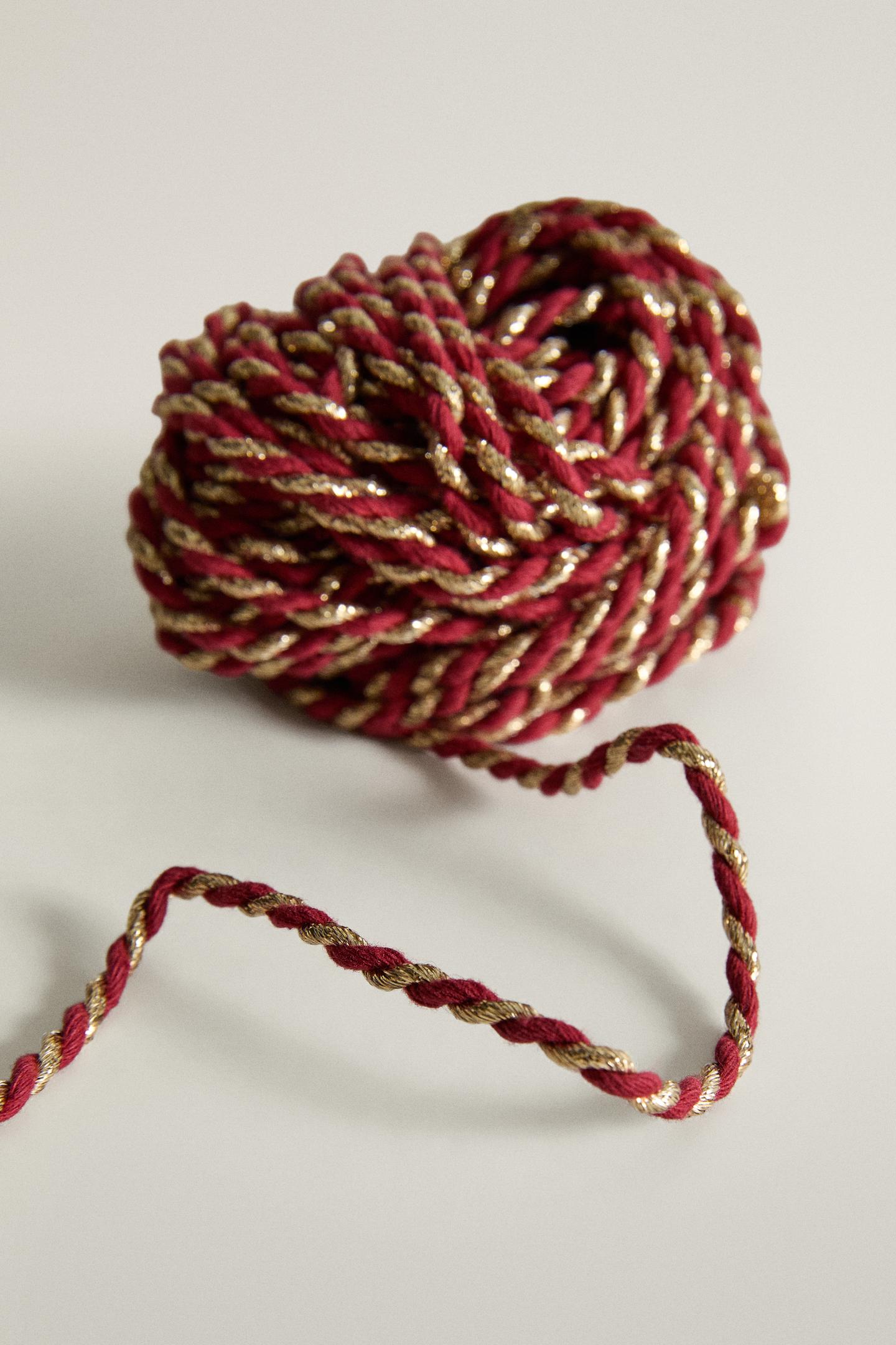 Zara Braided Christmas Cord, цвет: Разноцветный — фото 3