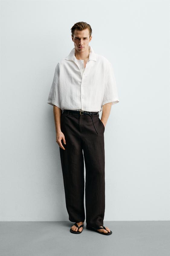STRIPED JACQUARD BOXY FIT SHIRT from Zara - $69.90
