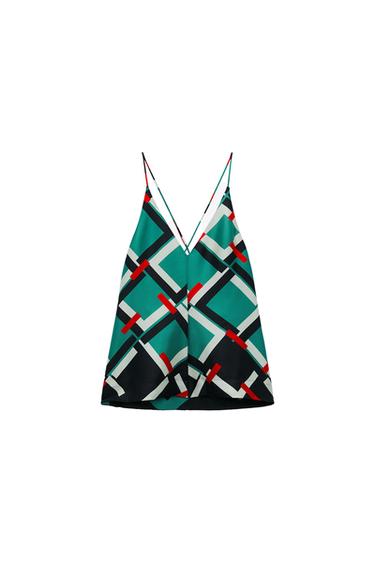 GEOMETRIC PRINT TOP