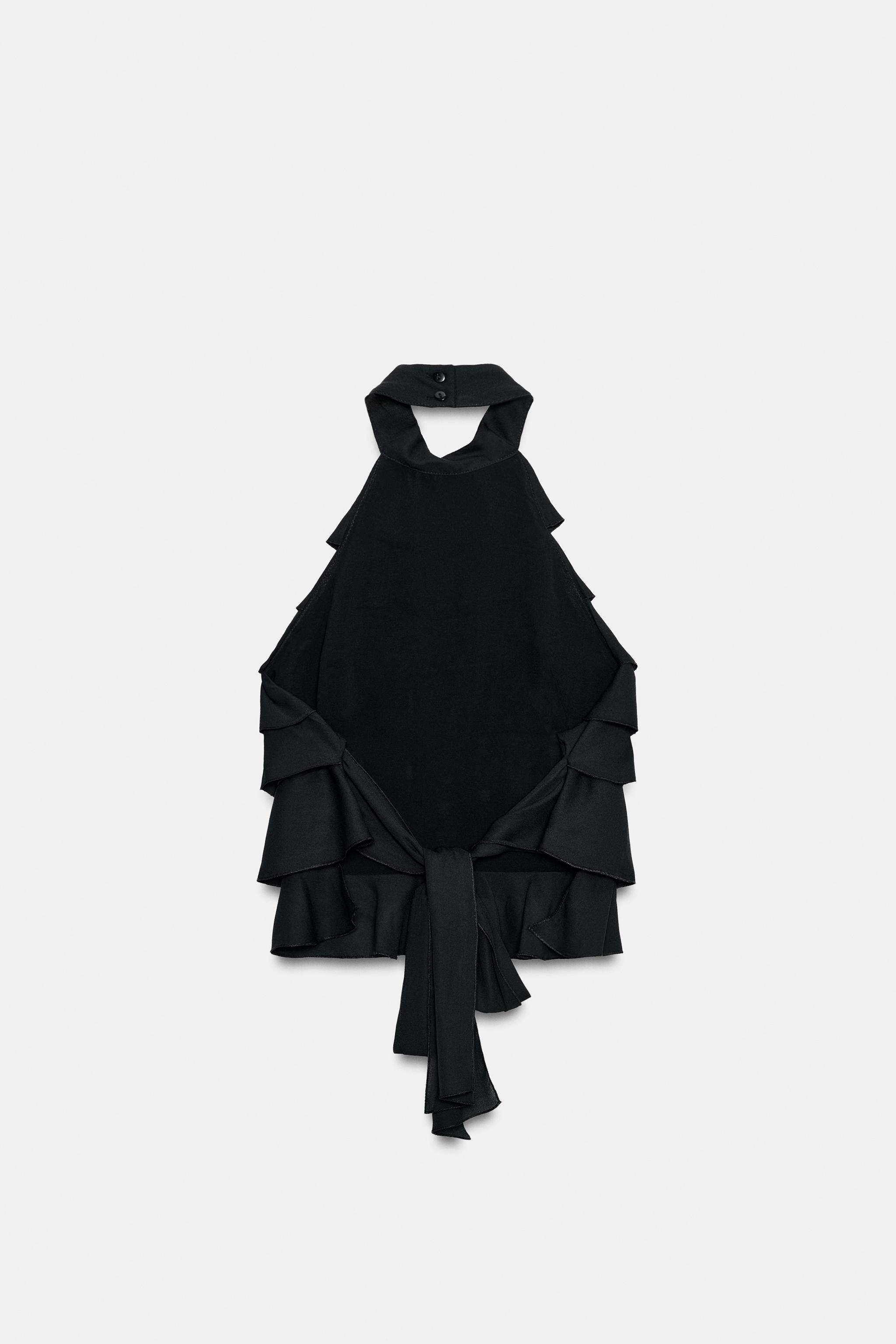 GEORGETTE HALTER TOP