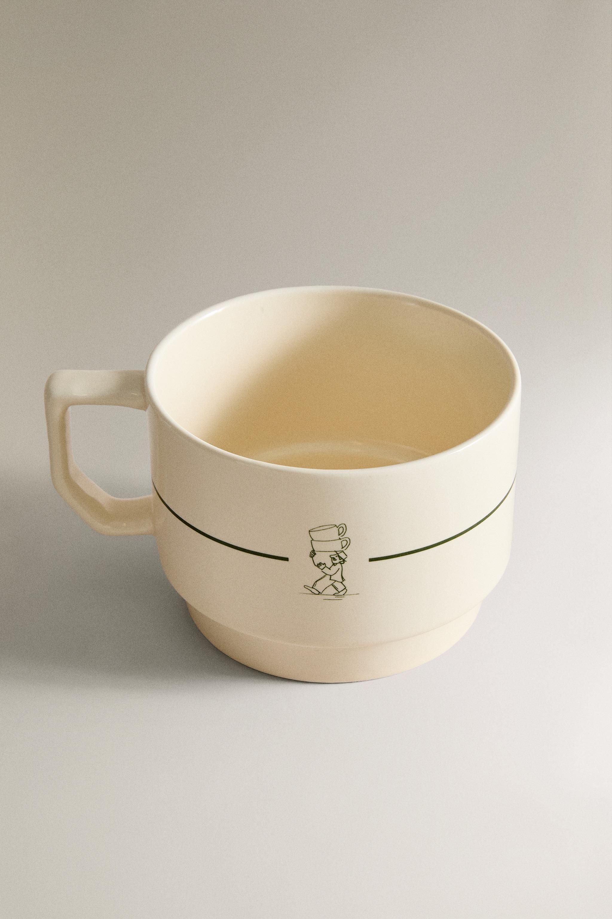 COFFEE SHOP STONEWARE MUG