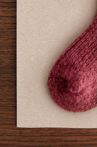 ZARA TIMELESS - CASHMERE SOCKS - Dark pink by Zara