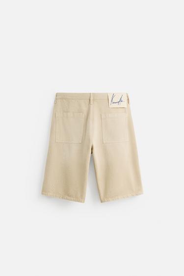 BAGGY FIT BERMUDA SHORTS © OTIS KWAME KYE QUAICOE - camel by Zara - Image 7