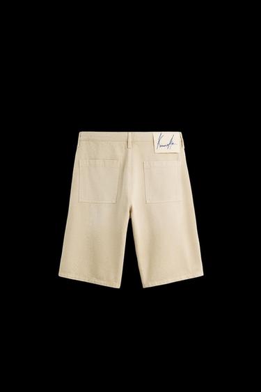Zara BAGGY FIT BERMUDA SHORTS © OTIS KWAME KYE QUAICOE - taupe brown