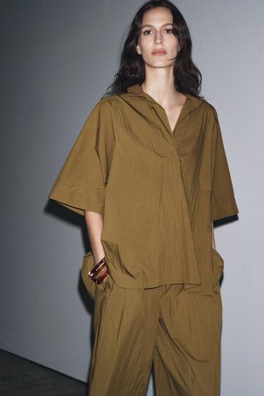 ZW COLLECTION OVERSIZE ING – Olajszínű a ZARA-tól