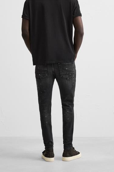 JEAN SKINNY DÉCHIRÉ - Charbon de Zara - Image 2