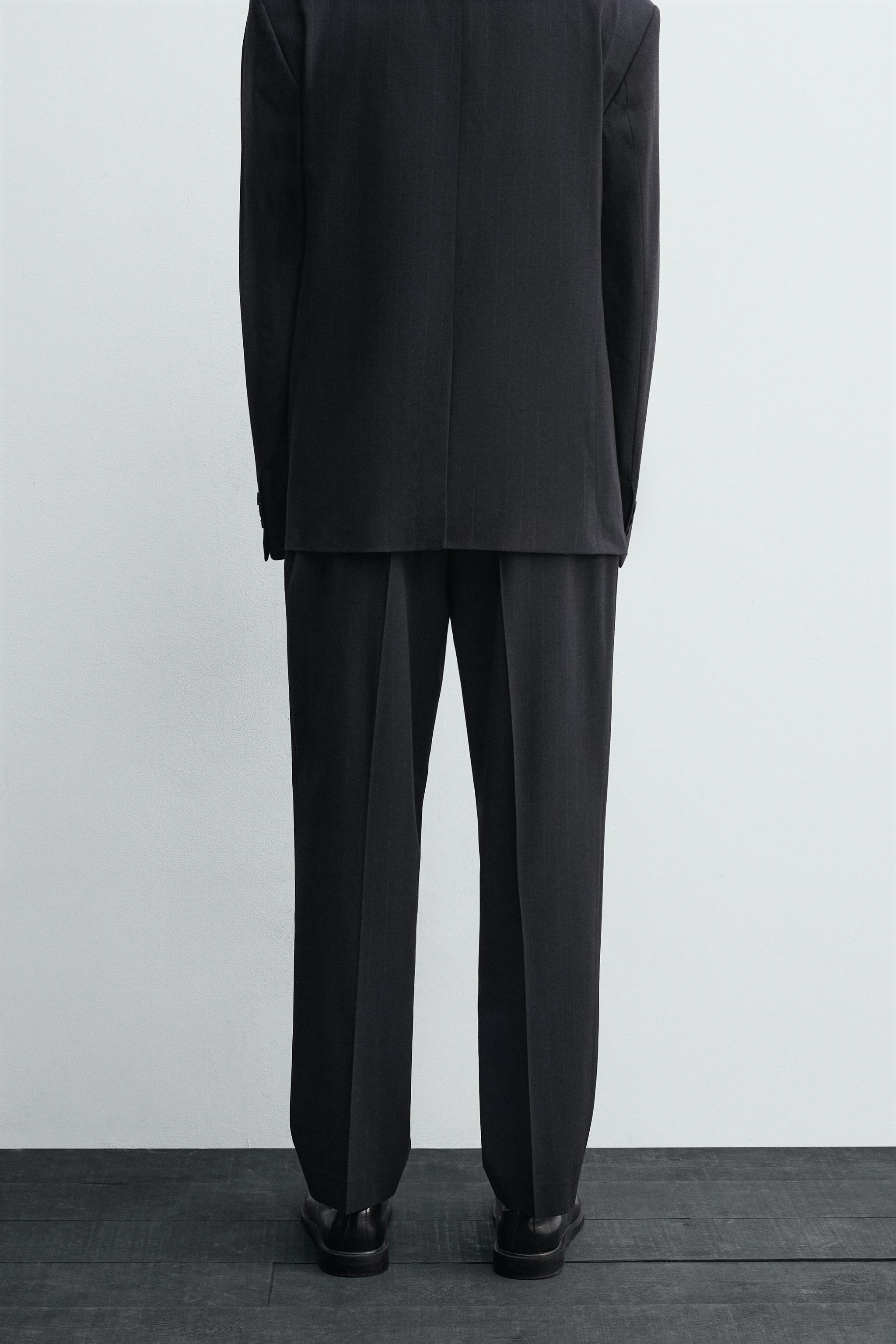 PINSTRIPE SUIT PANTS