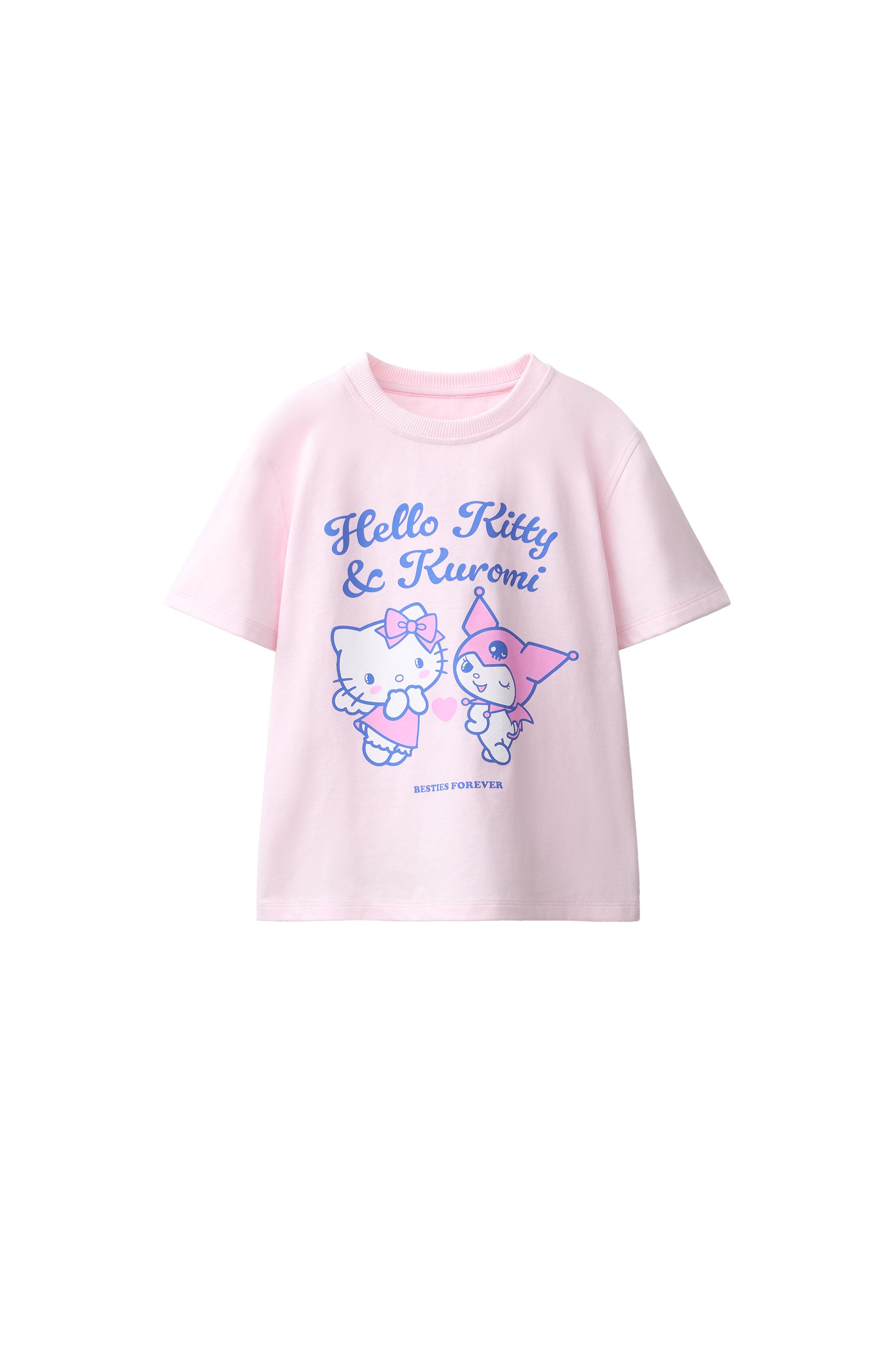 hello CAMISETA HELLO KITTY AND KUROMI © SANRIO - Rosa | ZARA Brasil