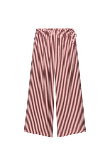 PANTALÓN ANCHO RAYAS - Rosas de Zara