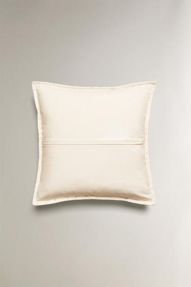 CHILDREN'S FLORAL CUSHION COVER FOR QUILTS - Ecru by Zara - Image 3