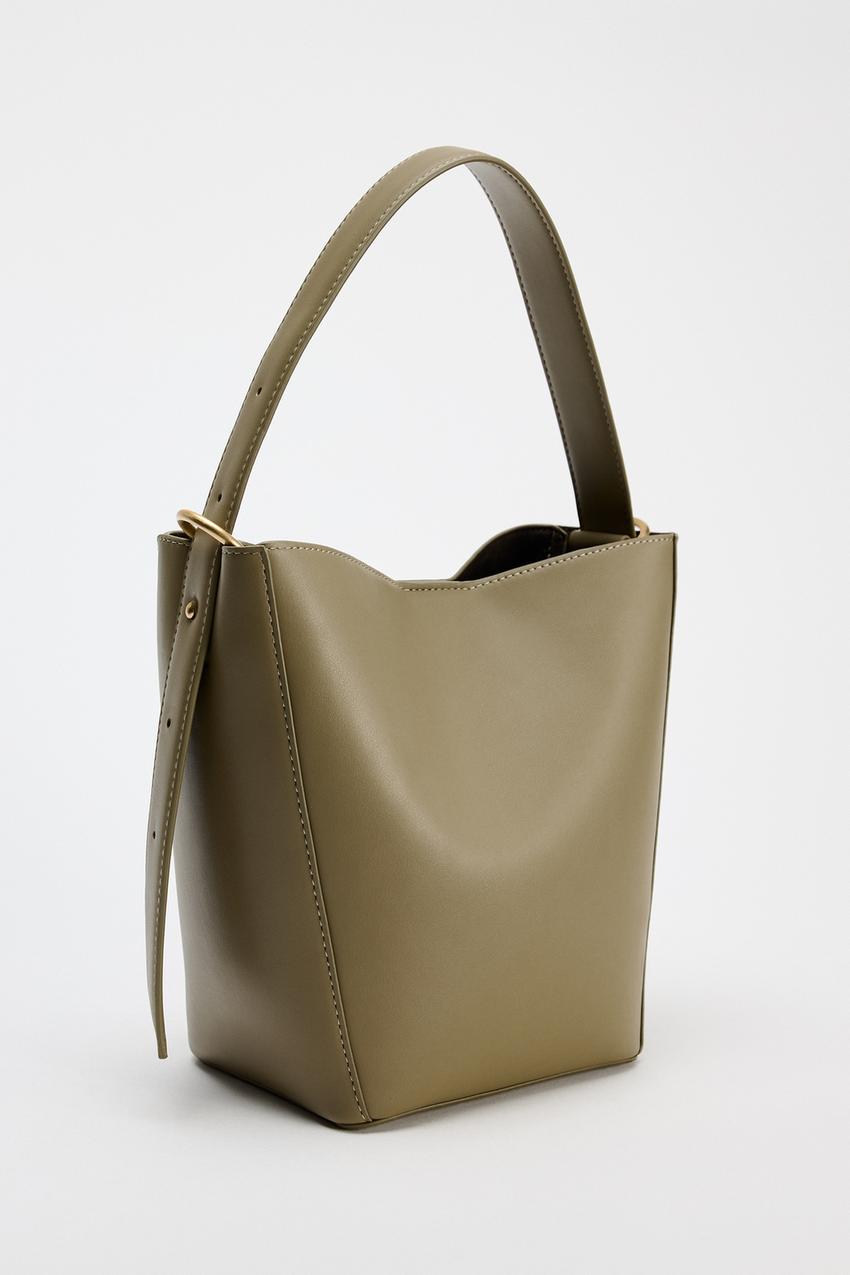 BUCKET BAG - Green | ZARA India