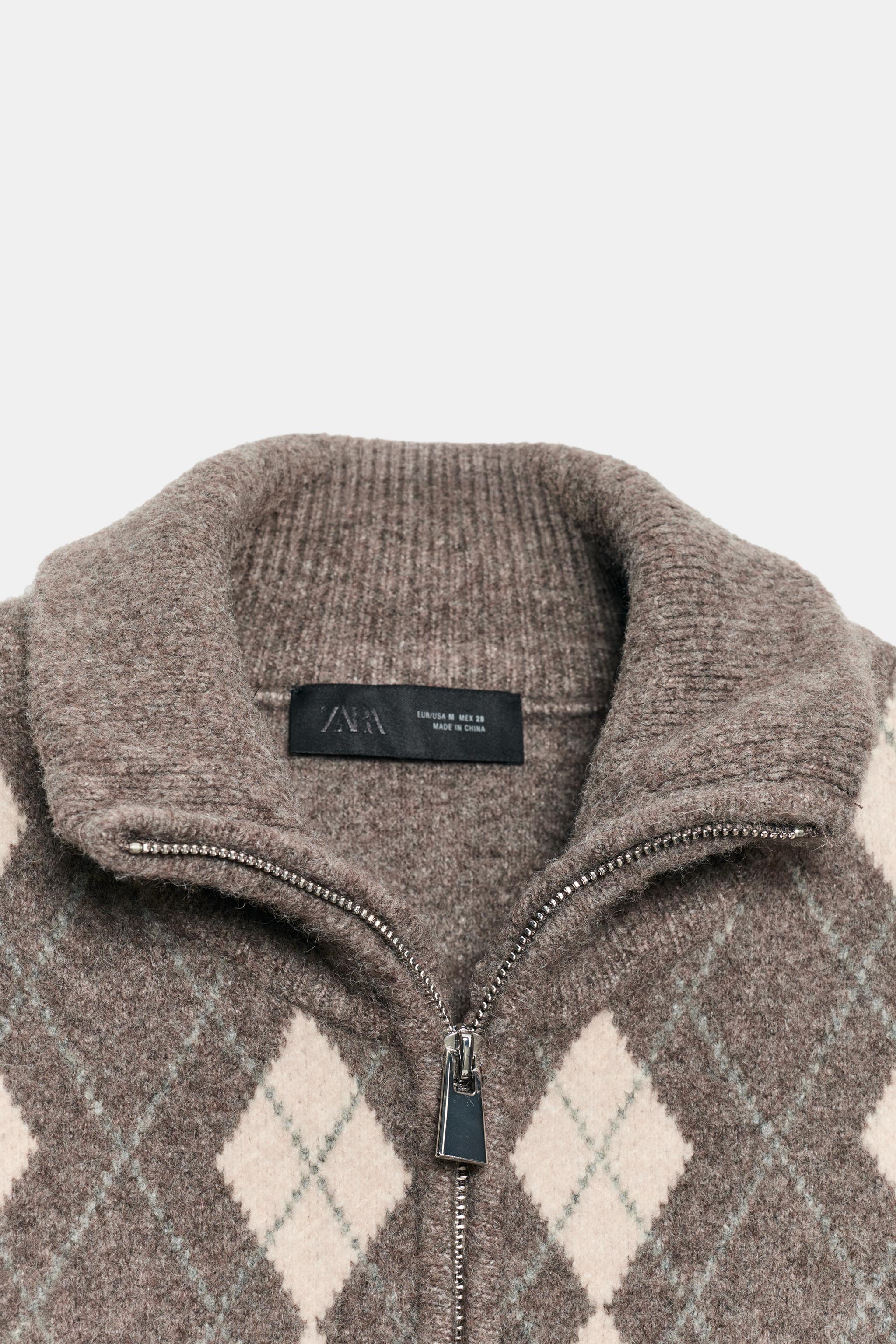 GILET EN MAILLE À LOSANGES