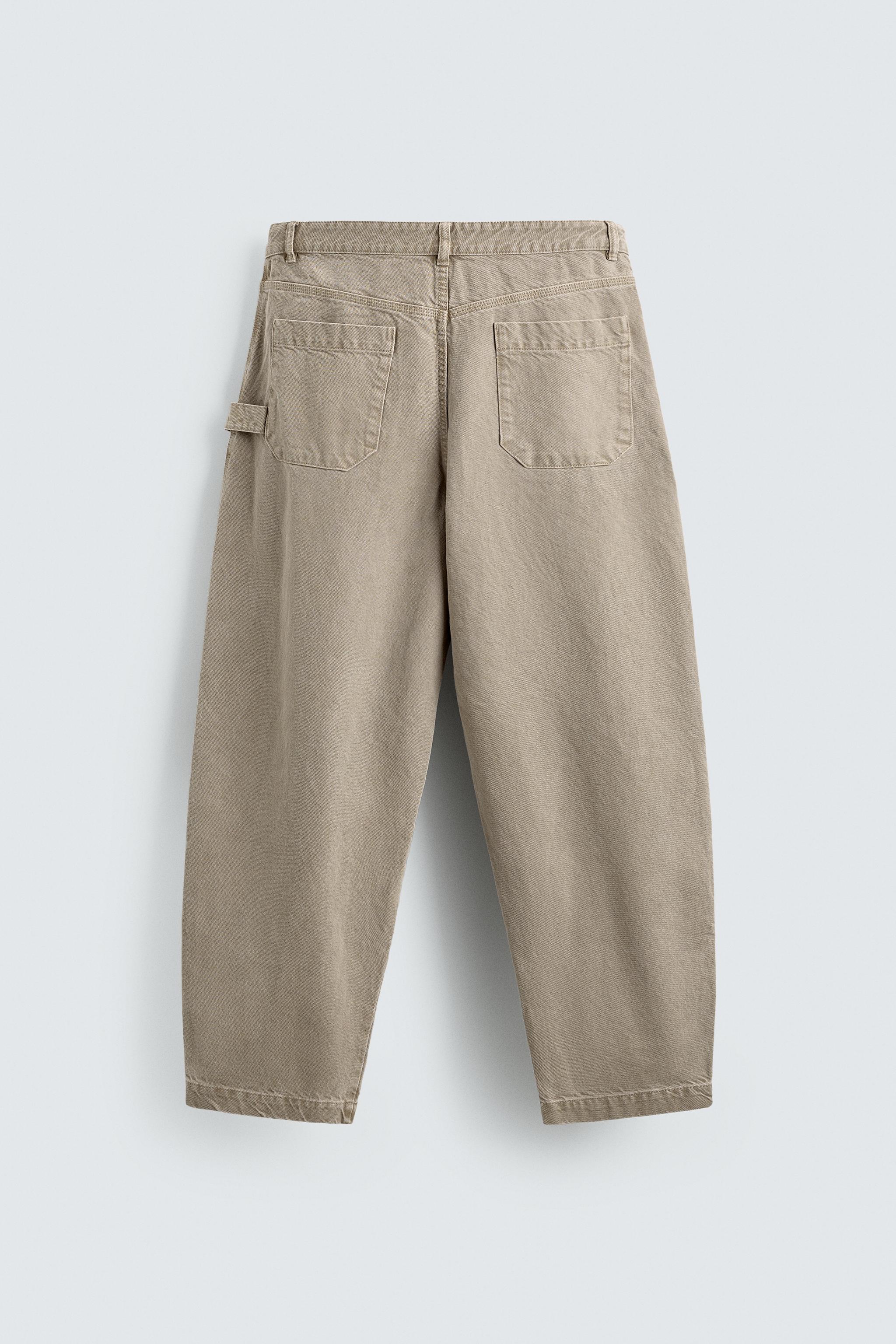WASHED BALLOON FIT PANTS