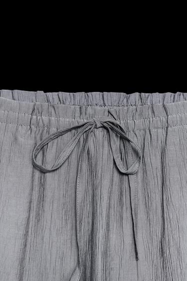 TEXTURED TROUSERS - Dark grey by Zara