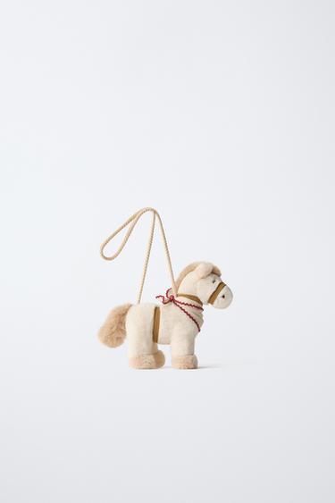 BOLSA CAVALINHO DE PELO - Branco-cru da Zara