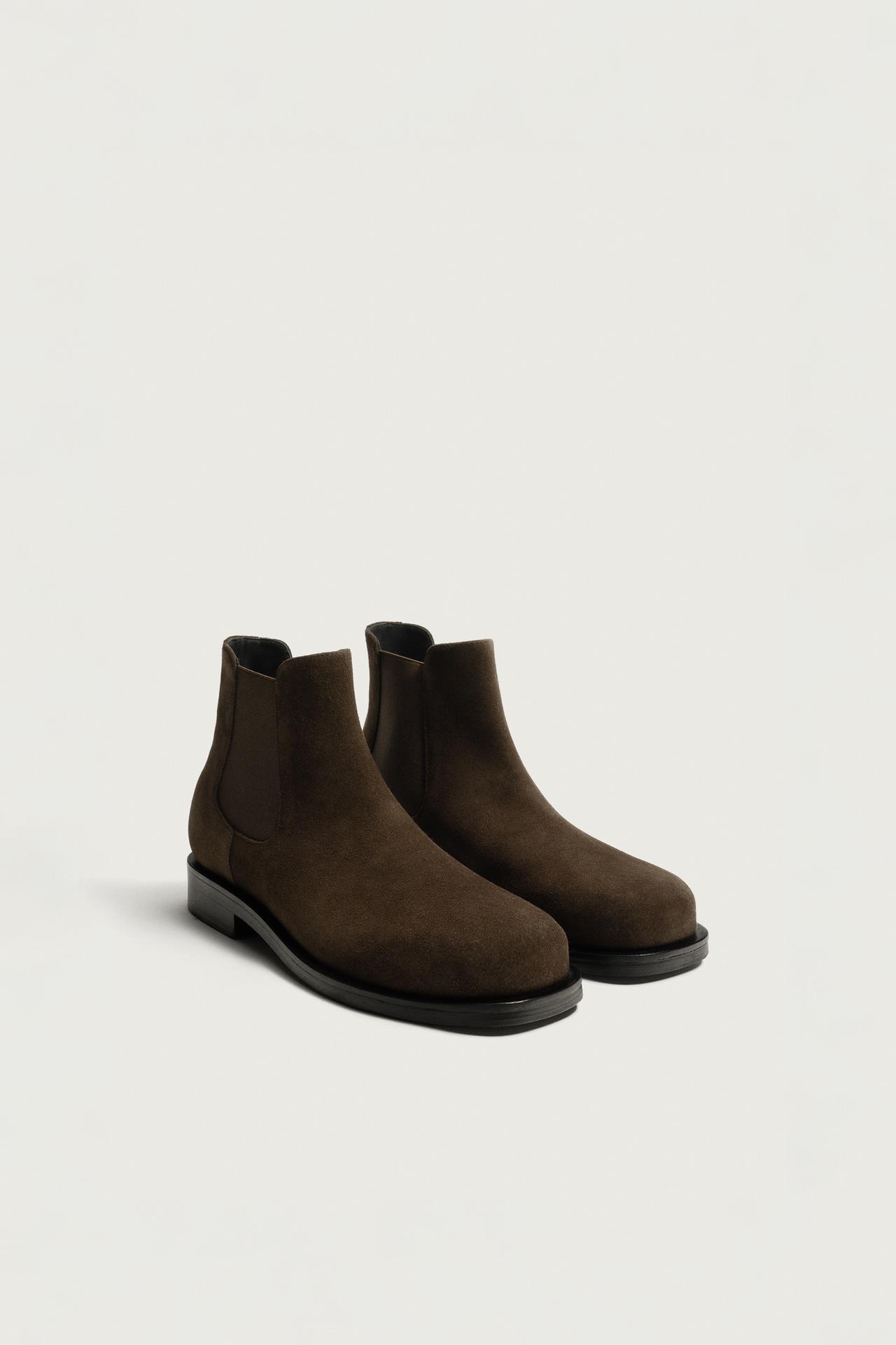 LEATHER BOOTS — Chocolate