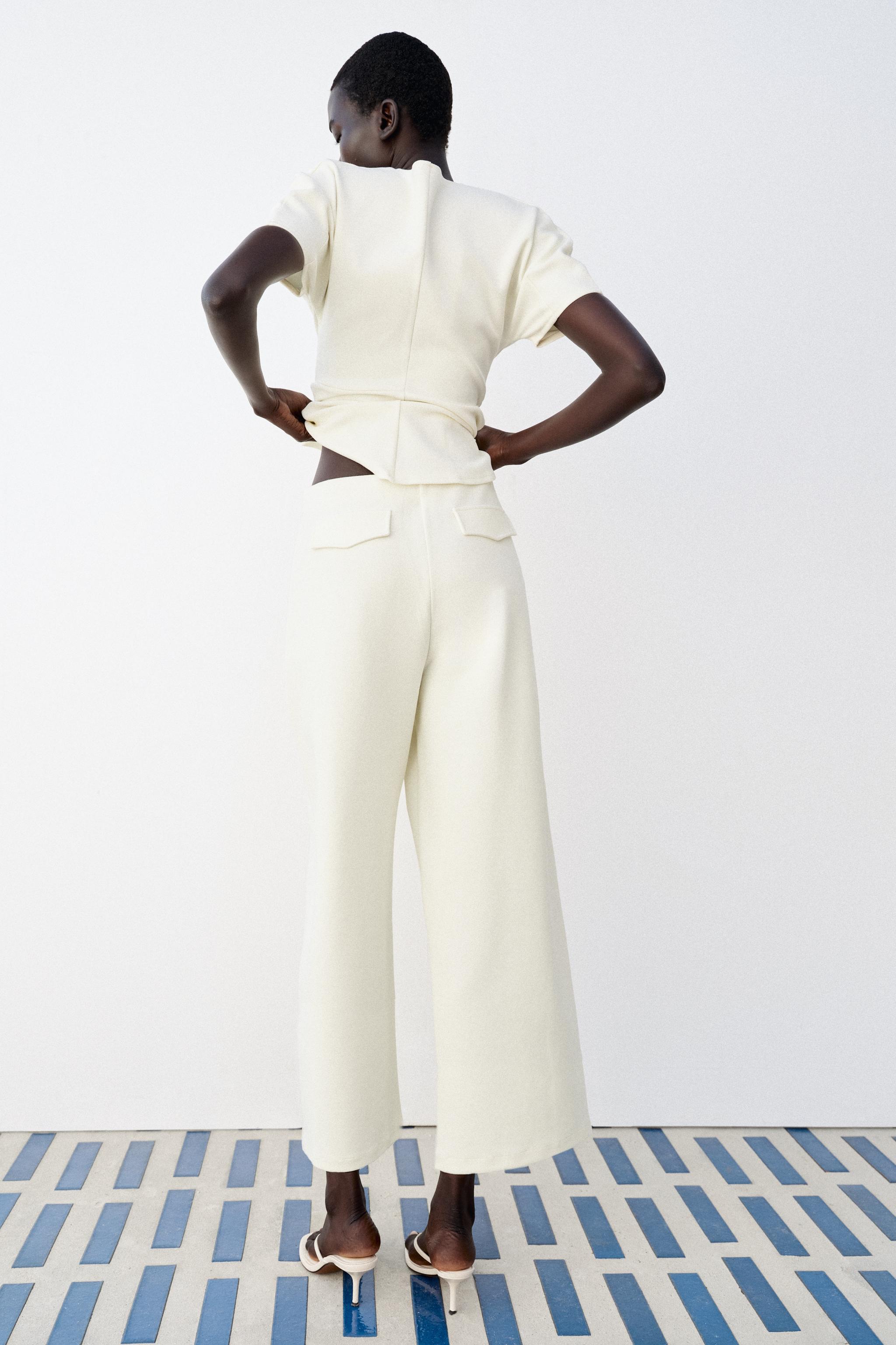 Zara Geniş Paça Pantolon görsel 4