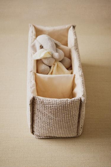 GINGHAM BABY CLOTHING ORGANISER - Grey by Zara