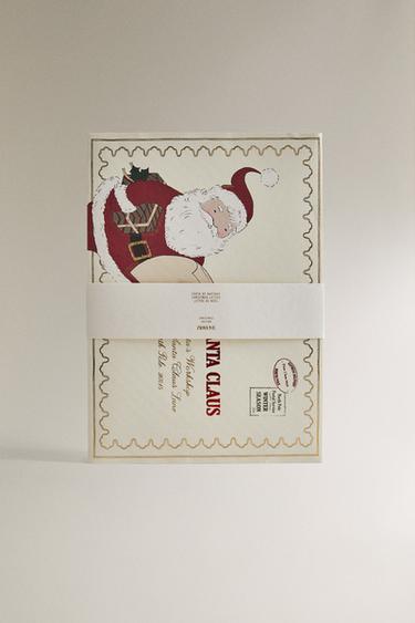 CHILDREN’S CHRISTMAS FATHER CHRISTMAS CARD SET (SET OF 4) - Multicoloured by Zara - Image 3