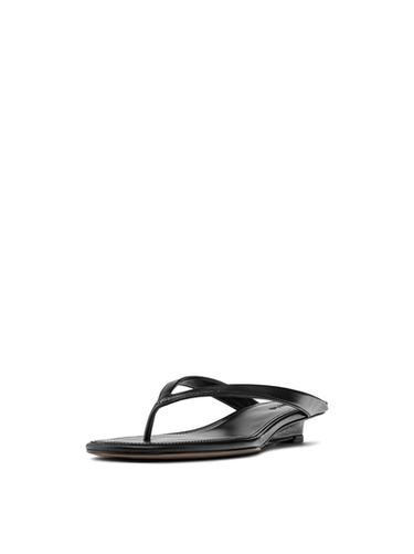 Zara Mid-heel sandals with toe divider - Black