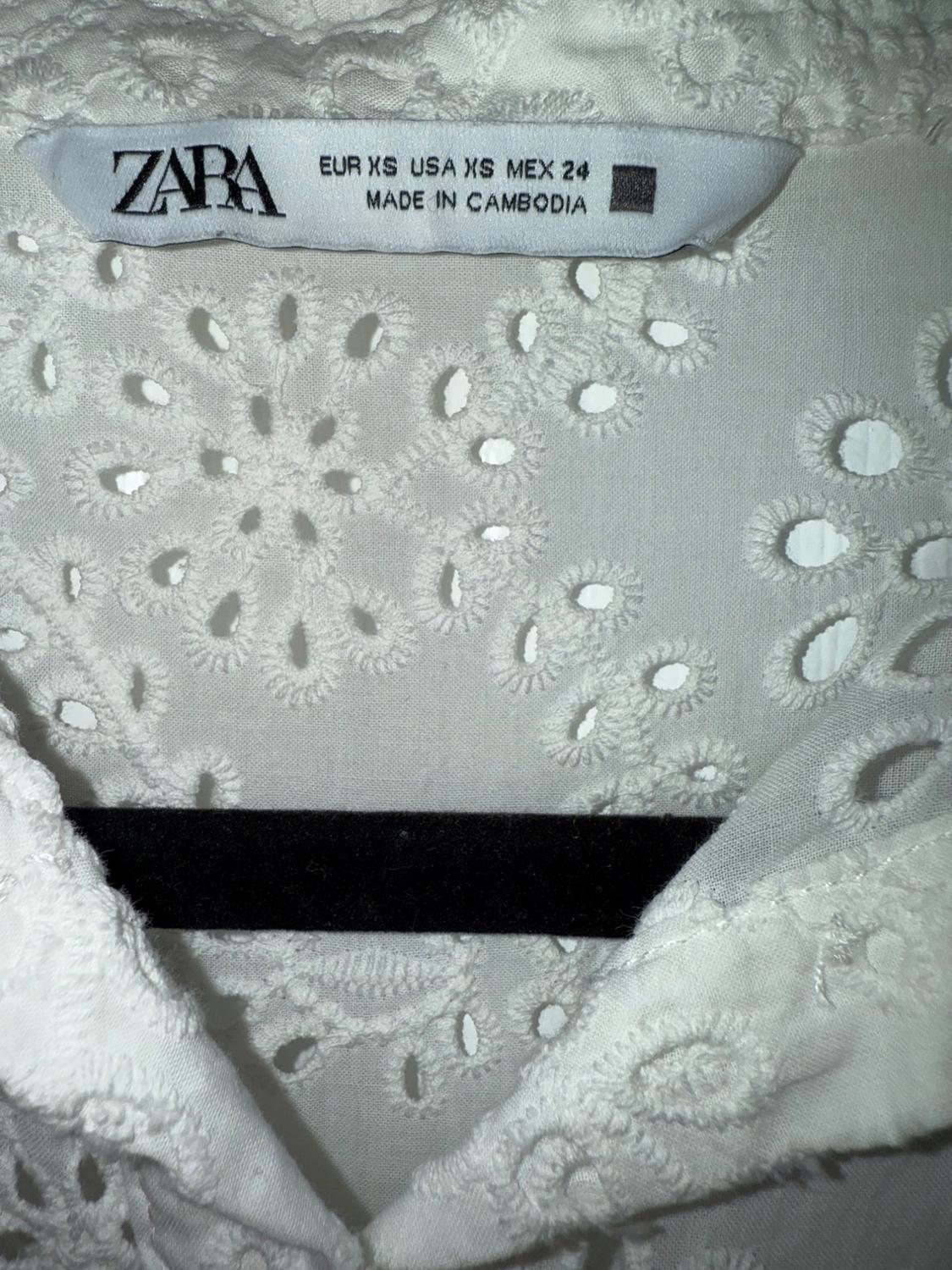 OPENWORK EMBROIDERY MIDI DRESS - Image 4