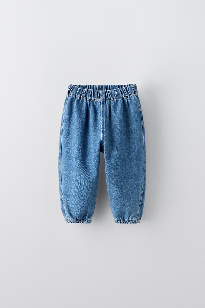 BALLOON FIT デニムパンツ - ミディアムブルー | ZARA Japan / 日本