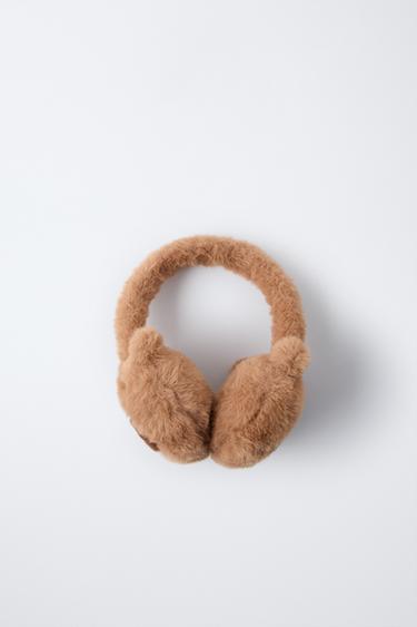 CAPYBARA FAUX FUR EARMUFFS - Dark brown by Zara - Image 2