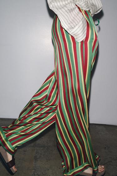 PANTALON DE PYJAMA RAYURES ZW COLLECTION - Multicolore de Zara - Image 5