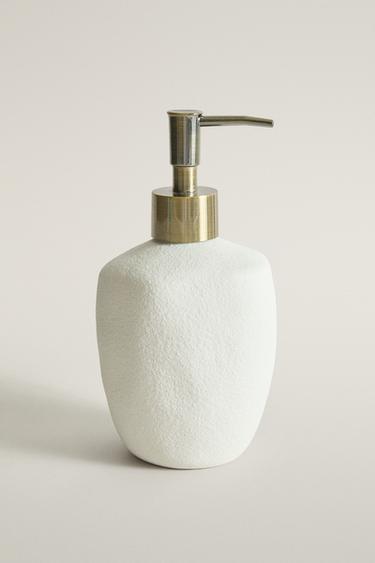 TEXTURED SOAP DISPENSER — White 1