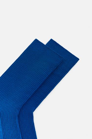 LIGHTWEIGHT TEXTURED SOCKS - Bluish de Zara - Image 2