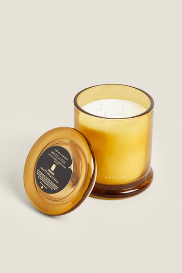 (500 G) WHITE LOTUS SCENTED CANDLE - Intense red by Zara - Image 2