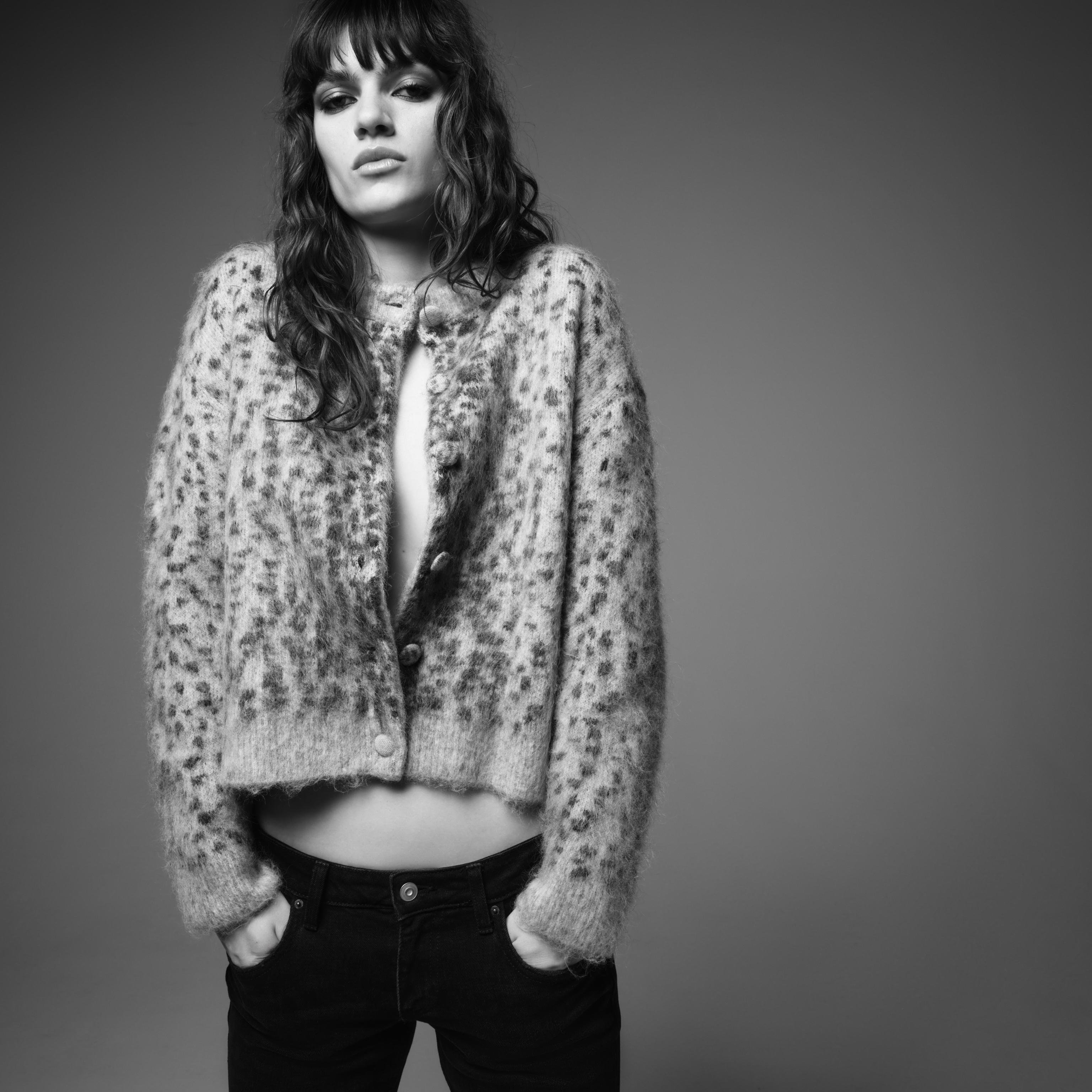 Animal Jacquard Cardigan by Zara