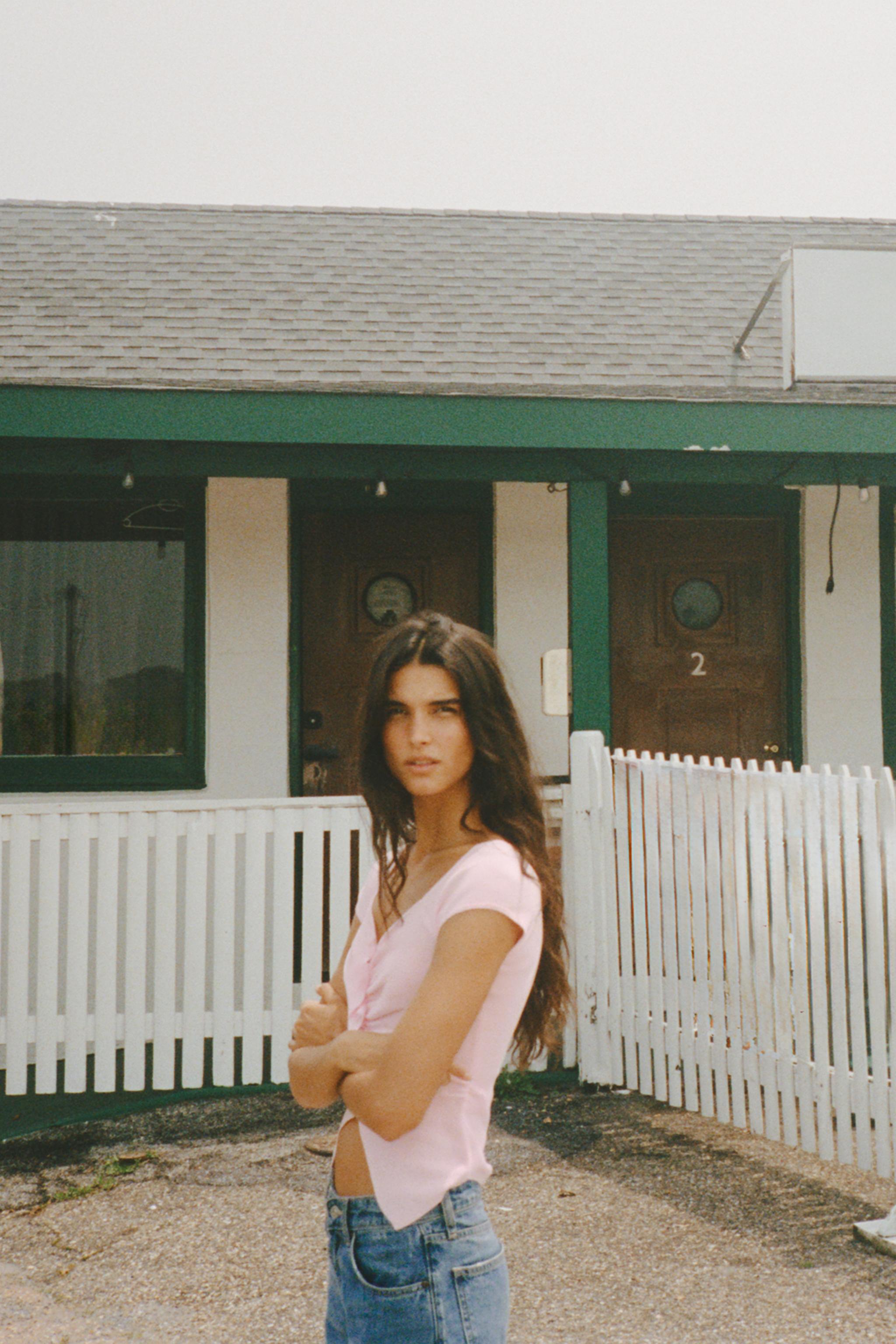 RUCHED KNIT TOP - Yellow | ZARA United States