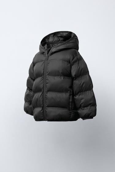 ULTRALIGHT HOODED PUFFER JACKET - Black by Zara - Image 1