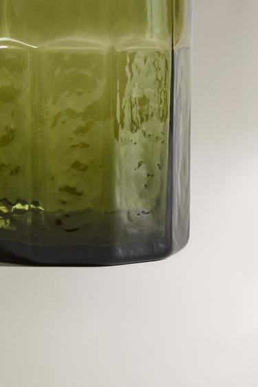 HAMMERED GLASS TUMBLER - Green by Zara - Image 3