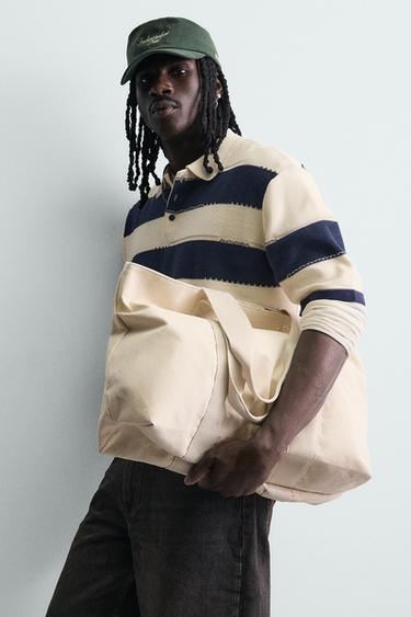 POLO PUNTO RAYAS IRREGULARES - Marino de Zara