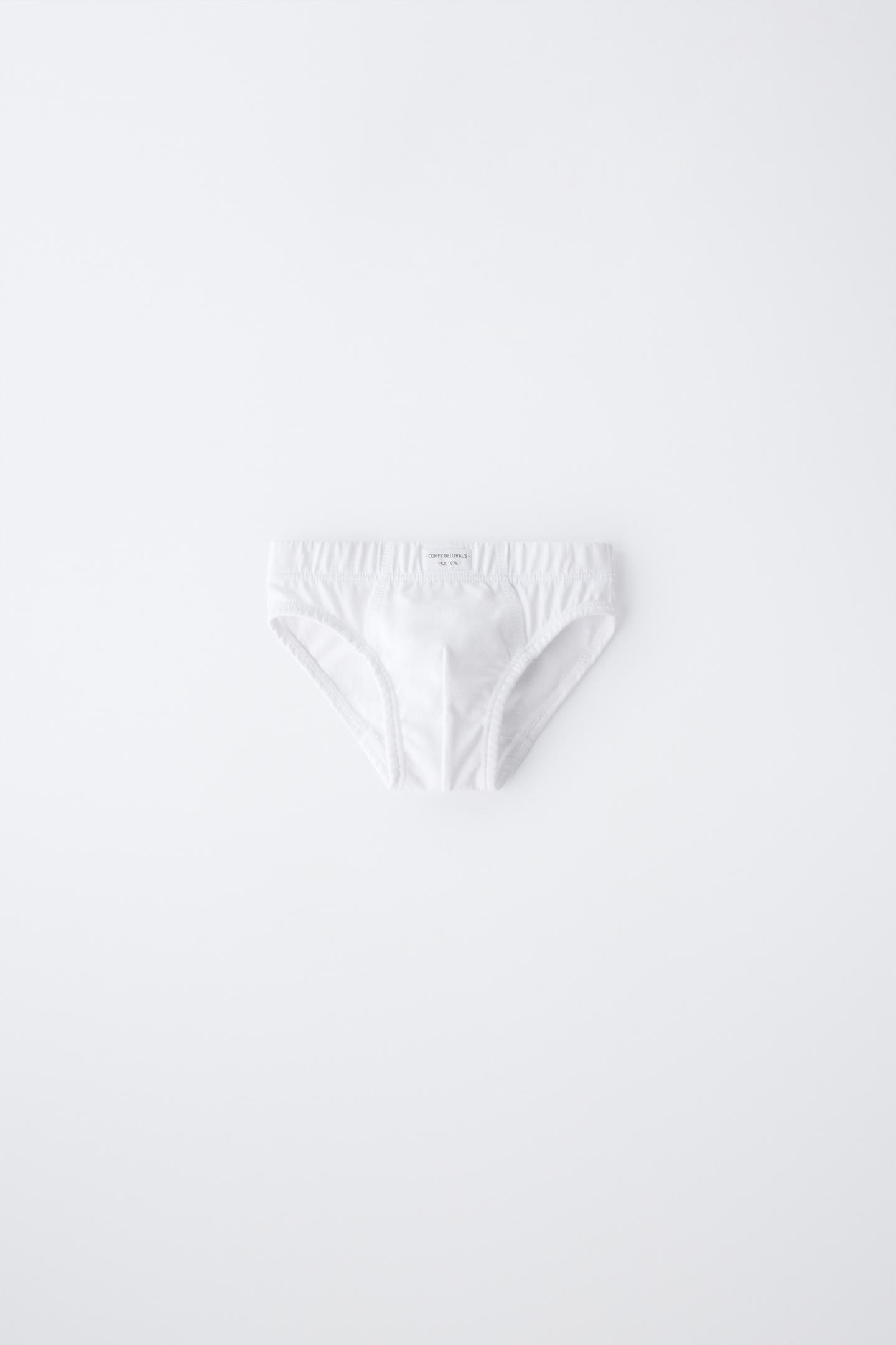 Трусы Label для детей, 3 шт. — Zara, цвет: Белый — фото 2