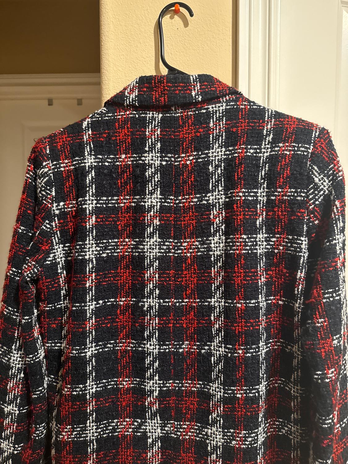 PLAID DOUBLE BREASTED BLAZER - Image 5