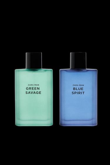 GREEN SAVAGE + BLUE SPIRIT EDT 2 X 90 ML / 3.17 oz - TINTED LEATHER by Zara