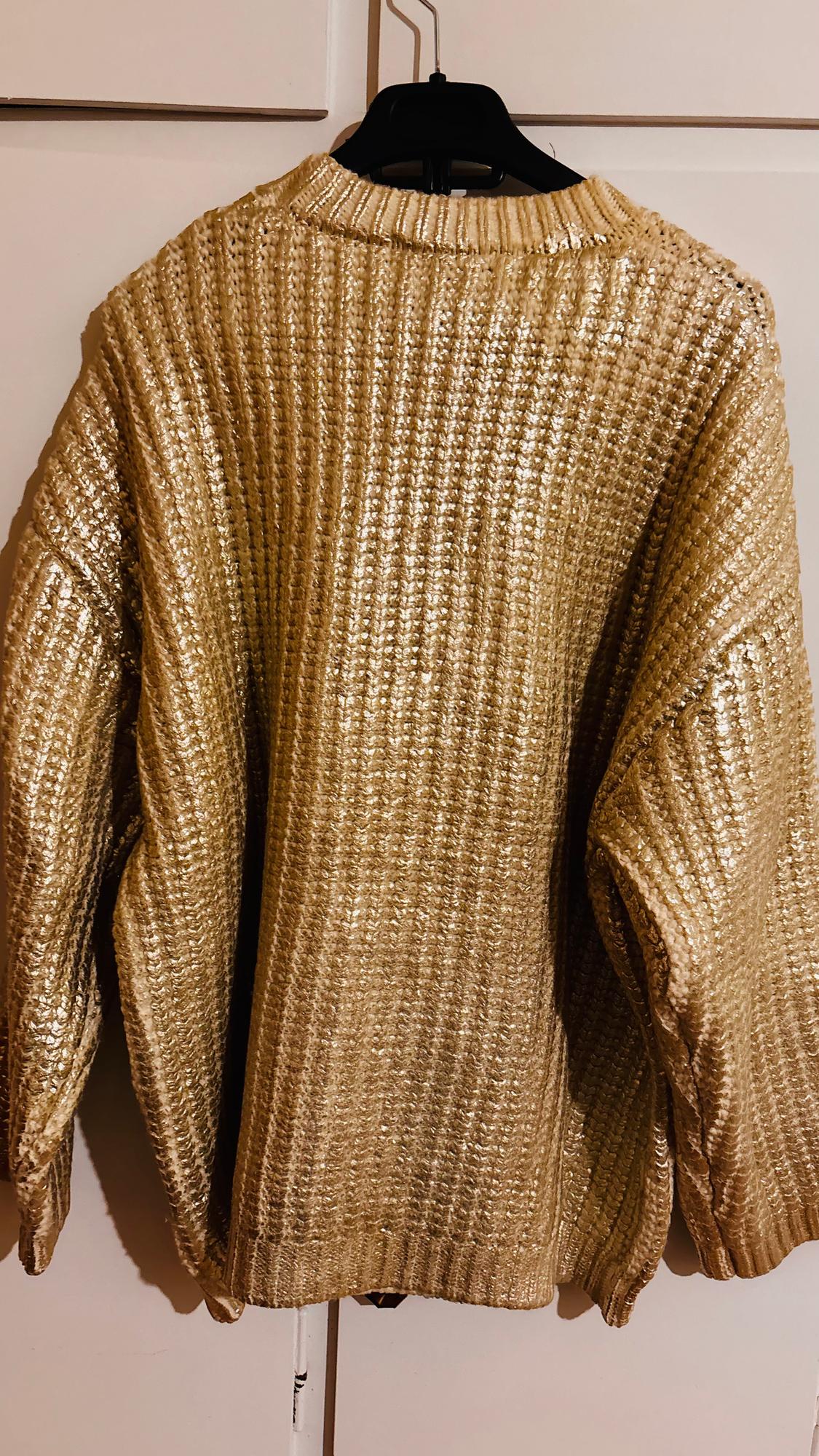 OVERSIZE FOIL KNIT SWEATER - Image 3